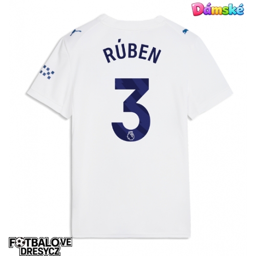 Manchester City Ruben Dias #3 Dámské Alternativní Dres 2026-27 Krátký Rukáv Manchester City Ruben Dias #3 Dámské Alternativní Dres 2026-27 Krátký Rukáv